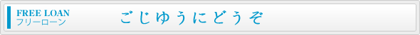 フリーローン ごじゆうにどうぞ