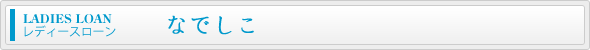 レディースローン なでしこ
